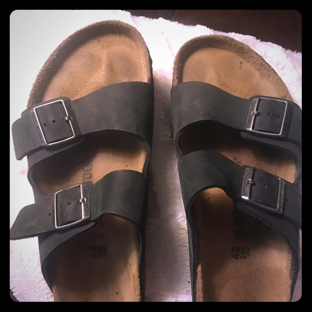 Size 43 black real leather Birkenstock’s